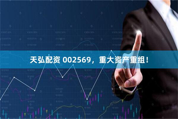 天弘配资 002569，重大资产重组！